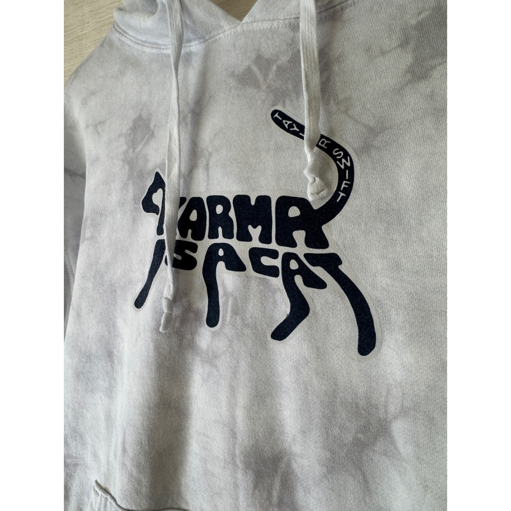 Taylor Swift Women's Small Official Midnights Karma Tie Dye Hoodie Cat Swiftie - Picture 4 of 8